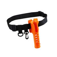 Magideal - Soporte Para Caña De Pescar En La Cintura, Insertador De Caña De Pescar Universal Portátil, Cinturón Para Carrete De Fundición, Herramienta Esencial P Naranja