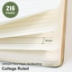 thumbnail image 4 of Cuaderno TSFPapier, cuaderno forrado, tamaño A5, piel sintética, 216 páginas, 4 of 9