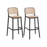 Habita2 Chile - 2Un Taburetes Piso De Bar Urban 65 Cm - Negro