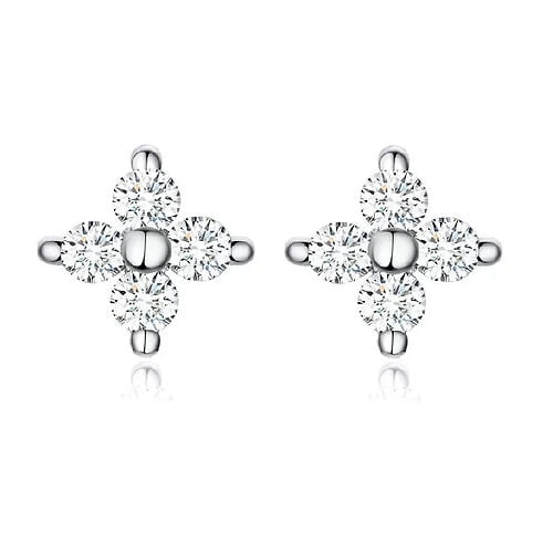 La Garza - Aros Plata Mujer Estrellita