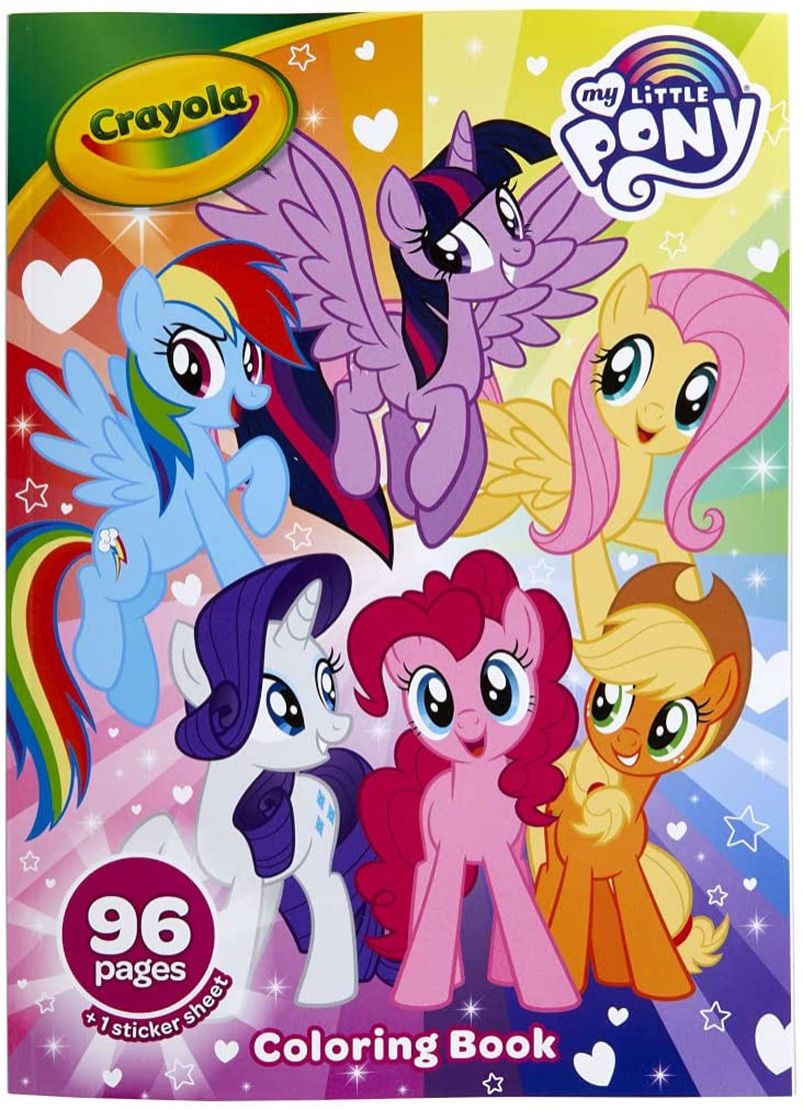 Libro Para Colorear Crayola My Little Pony Con Pegatinas