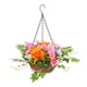 thumbnail image 3 of Flores Colgantes Artificiales En Canasto, Maceta Con Cadena Con Forro De Coco Para Césped, 3 of 3