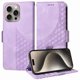 thumbnail image 3 of Carcasa FOXDOCK iPhone 15 Pro de cuero PU, diseño acolchado clásico, protección contra caídas y rayones, 3 of 5