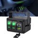 thumbnail image 1 of Caja de Interruptores Nilight de 2 Canales con USB y Voltímetro PD Tipo C, 1 of 9