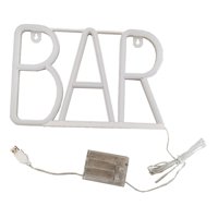 Ioensy - Letrero De Neón Con Letras Y Barra Alimentada Por Usb, Letrero De Luz De Neón Para Bar, Fiesta De Cumpleaños, Color Rosa