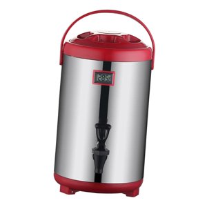 Bothyi - Cubo De Leche Práctico Dispensador De Bebidas Frías Y Calientes Para Bebidas Sopa Gachas Rojo