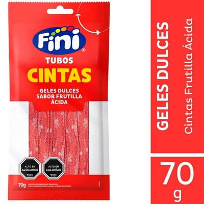 Cintas Frutilla Ácida 70 G 70 G Fini