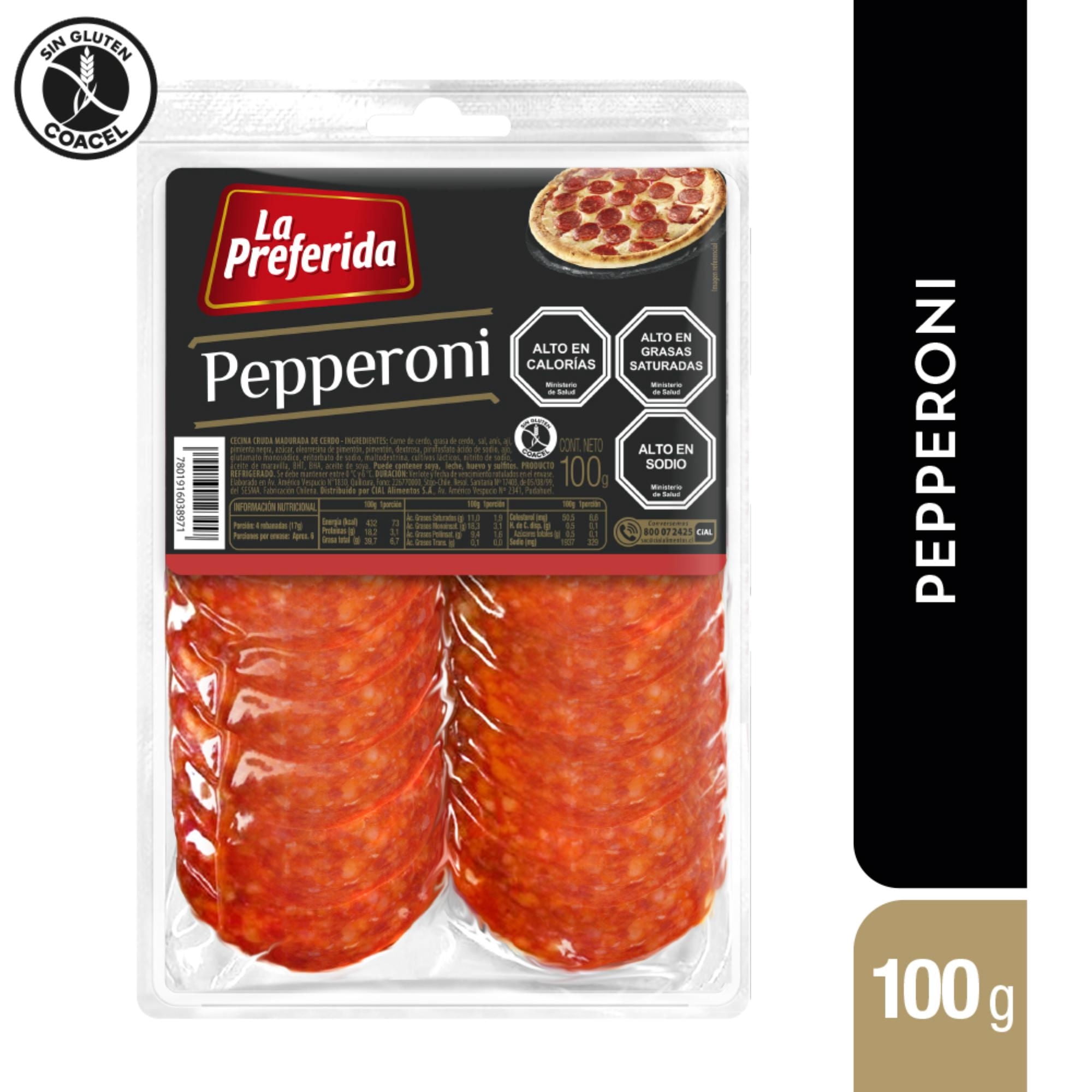 Pepperoni Tradicional 100 g La Preferida