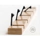 thumbnail image 5 of Perchero de pared plegable de madera natural con 5 ganchos, estante de pared autoadhesivo, colgador de llaves, organizador de pared de madera para baño, sala de estar, dormitorio, oficina y cocina., 5 of 5