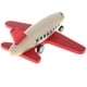 thumbnail image 1 of El mini juguete de madera de la fricción del aeroplano tira hacia atrás para el regalo Red Wing de los niños, 1 of 5
