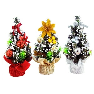 Bohemik - Pack De 3 Arbolitos De Navidad Mini De 22 Cm