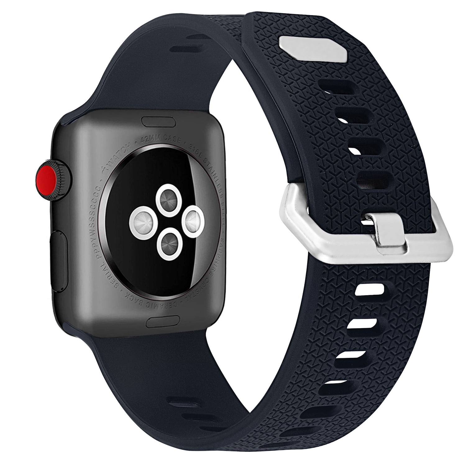 Genérico - Correa Compatible Iwatch Apple Watch 42/44/45mm-l Azul Oscuro