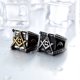 thumbnail image 2 of Anillo de Titanio Mason Hombre Moda Masculina 2019, 2 of 3