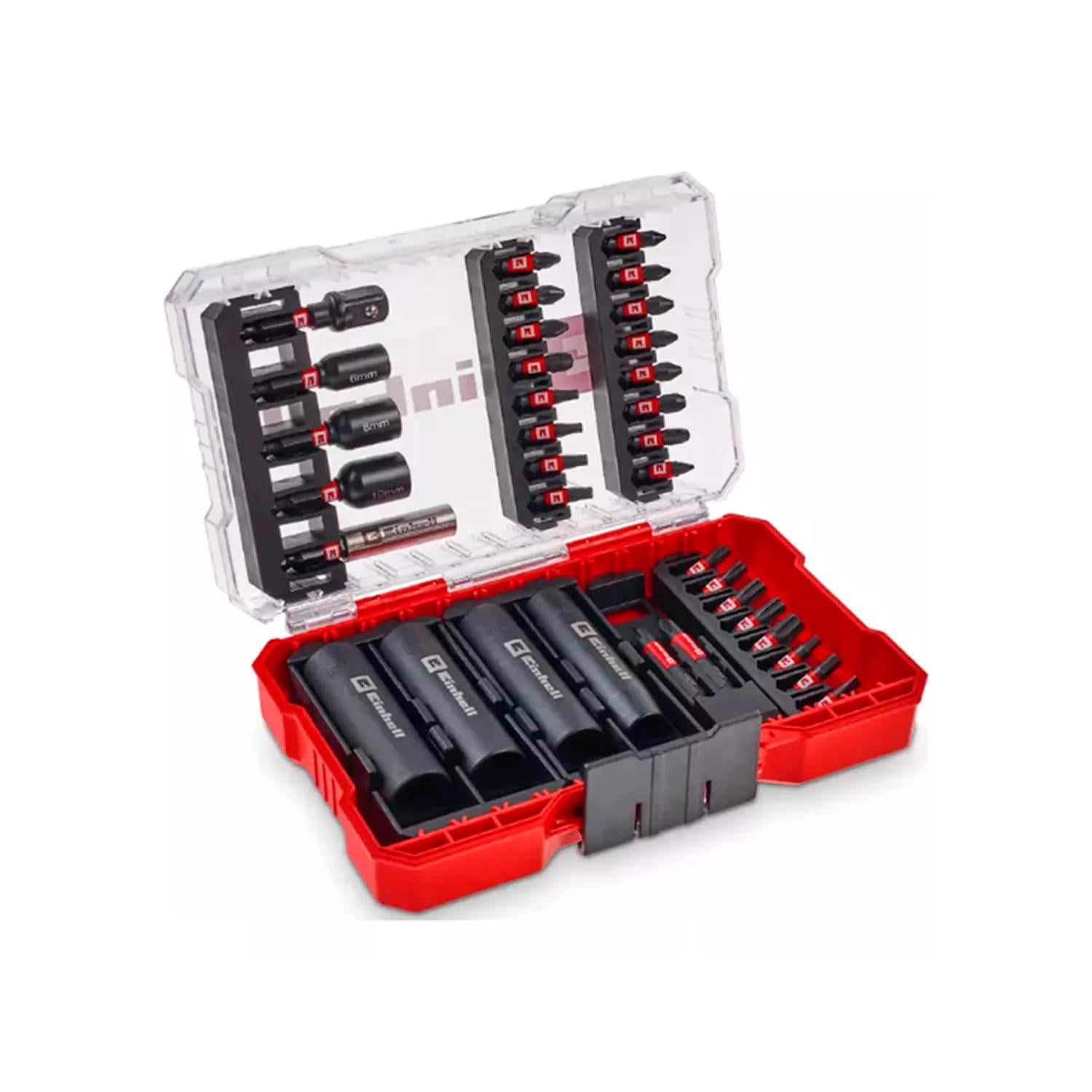 Einhell - Set 35 Puntas Y Dados Impacto Extreme Force 49109230 Negro