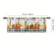 thumbnail image 3 of 1pc Buffalo Check Plaid Pumpkin Autumn Fall Kitchen Curtain Valance for Living Room, Bedroom, and Bathroom - 54in x 18in, 3 of 4