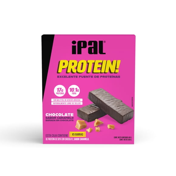 Barritas de proteína IPAL Protein! Chocolate Caramelo