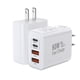 thumbnail image 1 of Bloque de carga rápida Blechmeki, 60 W, USB C, 4 puertos, carga rápida, paquete de 2, 1 of 7