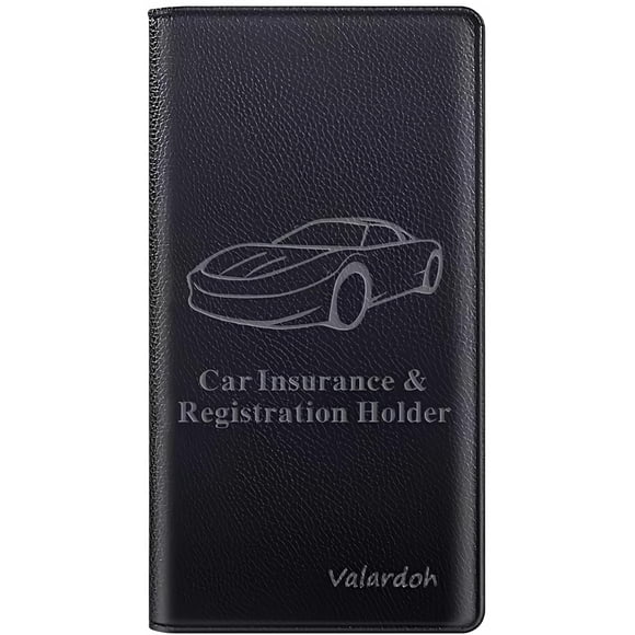 Titular de la tarjeta de registro y seguro del automóvil Valardoh Premium