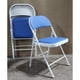 thumbnail image 5 of Silla Plegable reuniones y eventos ecocuero acolchado Windsor Azul, 5 of 8
