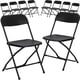 thumbnail image 1 of Pack 10 unidades silla plegable negra para eventos alta resistencia, 1 of 3