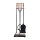 thumbnail image 1 of Juego de herramientas para chimenea Panacea Antique Metal Negro, 5 piezas, 1 of 2