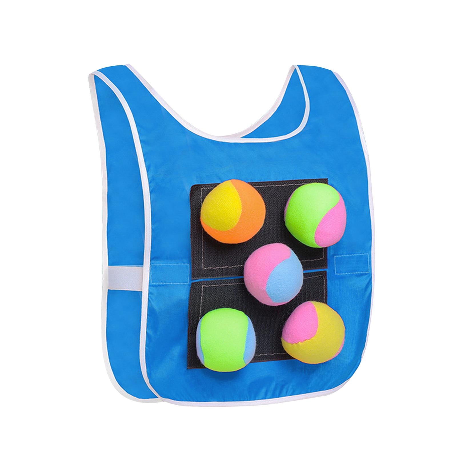 Bothyi - Juego De Dodgeball Con 5 Bolas Adhesivas, Accesorios Para Juegos Deportivos Al Aire Libre Para Niños En La Playa, Color Azul