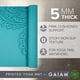 thumbnail image 2 of Tapete de yoga Gaiam Premium Print antideslizante de 5 mm, Paisley Frost, 2 of 5