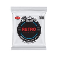 Cuerdas Martin Retro Monel Light Gauge Para Guitarra Acústica, Paquete De 3