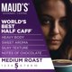 thumbnail image 3 of Cápsulas de café Maud's Half Caff, 100% arábica, 100 unidades, tostadas medianas, 3 of 6
