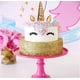 thumbnail image 5 of Adorno para tarta de unicornio, hecho a mano, dorado, con forma de cuerno de unicornio reutilizable, orejas y pestañas, ideal para fiestas de cumpleaños y bodas (dorado)., 5 of 7
