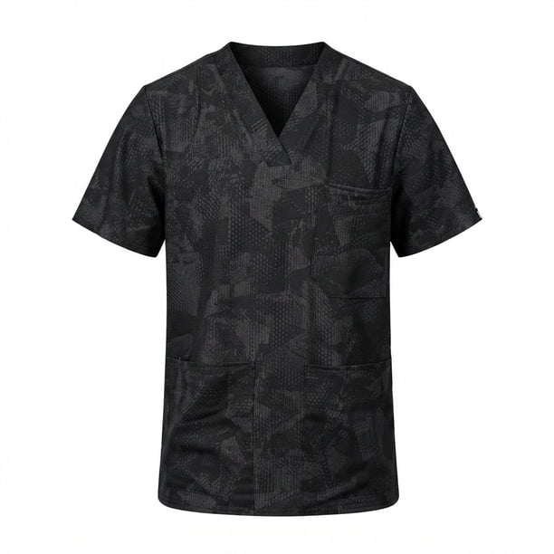 Delantal elasticado hombre tela estampada. Combina con Negro