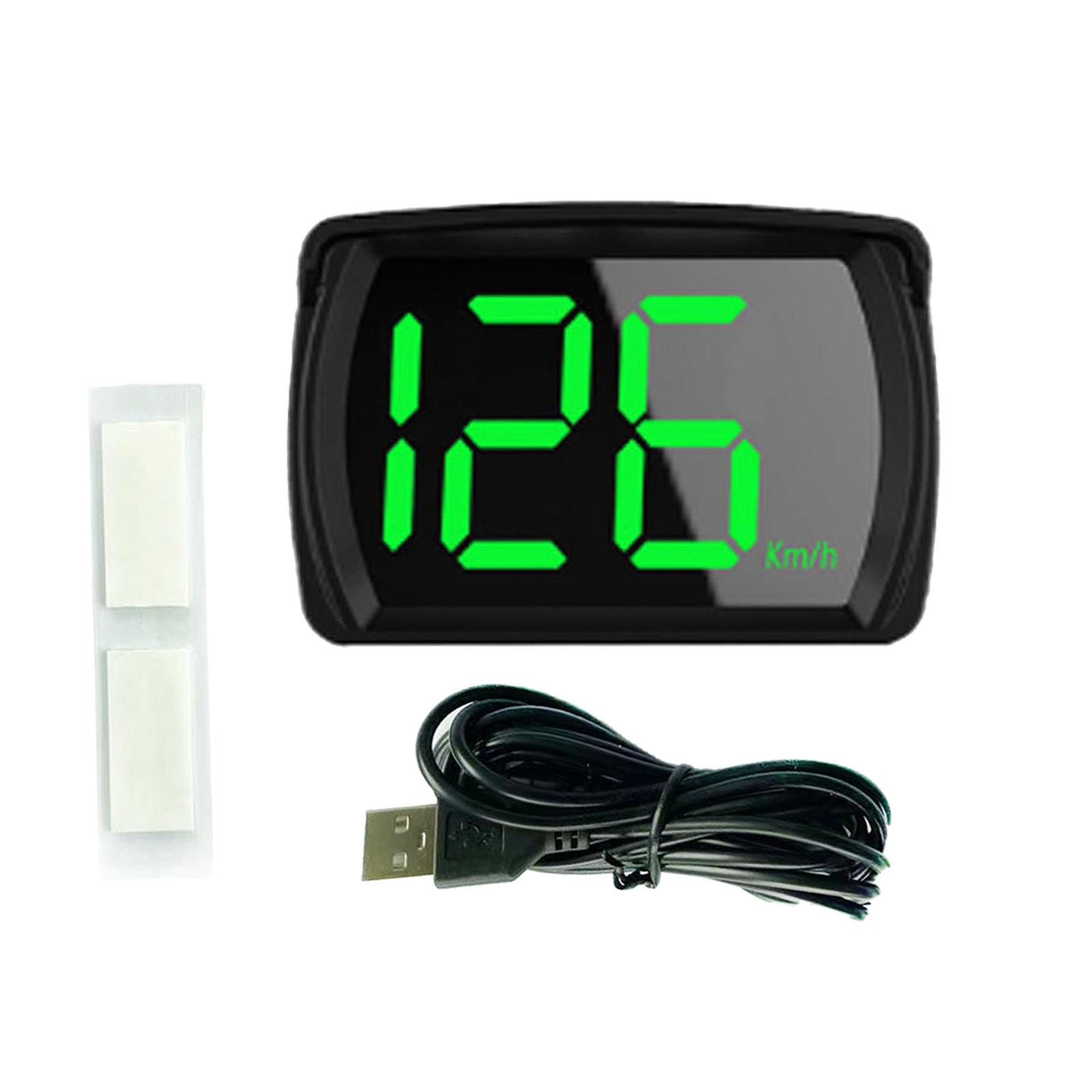 Magideal - Pantalla De Medidor De Velocidad De Cabeza De Coche, Advertencia De Velocidad, Accesorio De Coche Moderno, Odómetro De Velocidad Digital Portátil Para Kmh