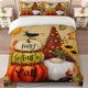 thumbnail image 1 of Autumn Pumpkin Gnome Old Man Stacking Decoration Theme Print Three-Piece Bedding Set Soft Duvet Cover And Two Pillowcases, 1 of 5