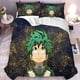 thumbnail image 1 of Juego de ropa de cama de 3 piezas de My Hero Academia (tamaño individual, matrimonial, queen y king) con figuras de acción de Deku, Bakugou y Todoroki. Incluye 1 funda nórdica y 2 fundas de, 1 of 3