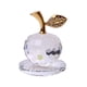 thumbnail image 5 of Crystal Apple Figurine Pisapapeles Adorno Decoración Para El Hogar Coleccionables Regalo Blanco, 5 of 5