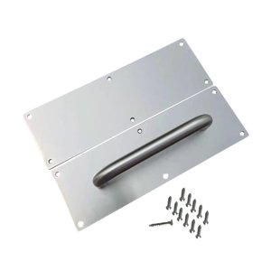 Bothyi - Tirador De Puerta, Placas De Puerta De Empuje, Tiradores De Puerta De Granero Para Oficina, Puerta Cortafuego, Hotel