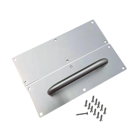 Bothyi - Tirador De Puerta, Placas De Puerta De Empuje, Tiradores De Puerta De Granero Para Oficina, Puerta Cortafuego, Hotel