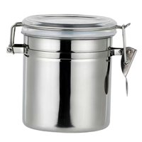 Magideal - Bote De Café, Tarro De Almacenamiento De Cereales De Cocina, Aparatos De Acero Inoxidable, Tanque De Almacenamiento Hermético, Bote De Azúcar Para Té, 700Ml