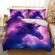 thumbnail image 2 of Digital Printing Horse Fairy Tale Animal Quilt Duvet Cover Set Bedroom Decor3-Piece Bedding Set, 2 of 5