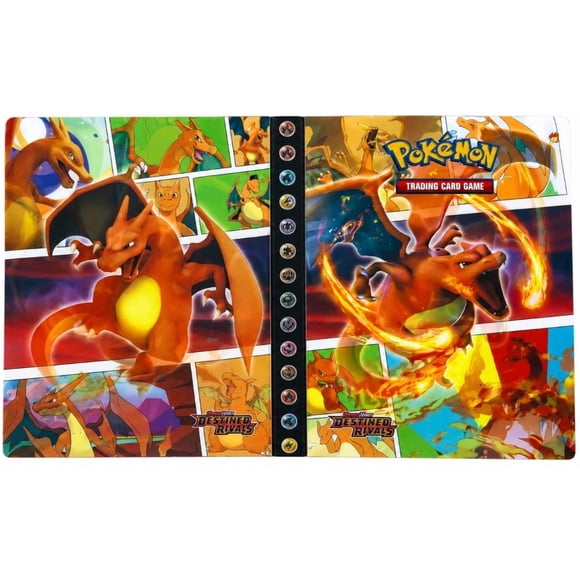 ALBUM CARTAS POKEMON CHARIZARD 240 MAS 20 CARTAS HOLO O REVERSE