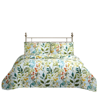 Genérico - Cubrecama Quilt Reversible Queen 220 X 240 Cm Estampado Selvático Flowers Collection Martiné