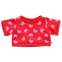 Build A Bear - Poleron Rojo Corazones Build-A-Bear