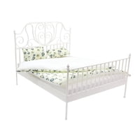 Bothyi - Cama En Miniatura Vintage Realista A Escala 1/12 Para Niños Y Niñas, Color Blanco