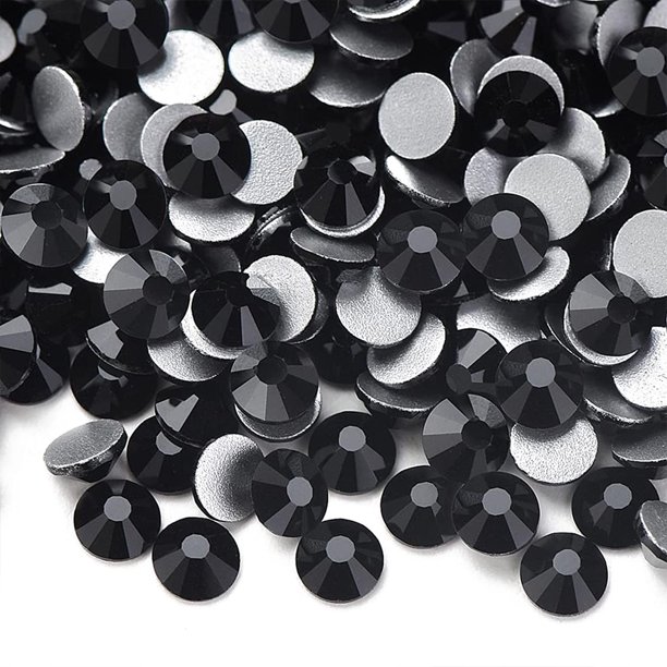 Cristales de uñas con parte trasera plana, cristales de cristal para manualidades y disfraces de baile.
