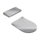 thumbnail image 3 of Juego De Funda Para Tapa De Inodoro, Cómoda Y Antideslizante, Elástica, Color Gris, 3 of 5
