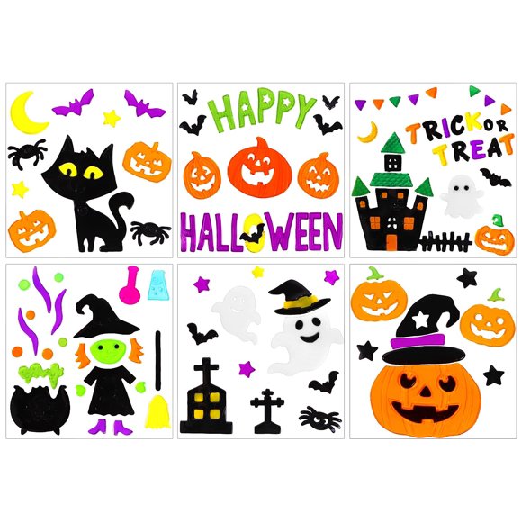 Adhesivos de ventana JOICEE 6 piezas Decoración Halloween