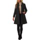 thumbnail image 2 of INSPIRE CHIC Abrigo Vintage con Cinturón para Mujeres, Cuello Alto, Abrigos de Invierno, Talla M, Negro, 2 of 6