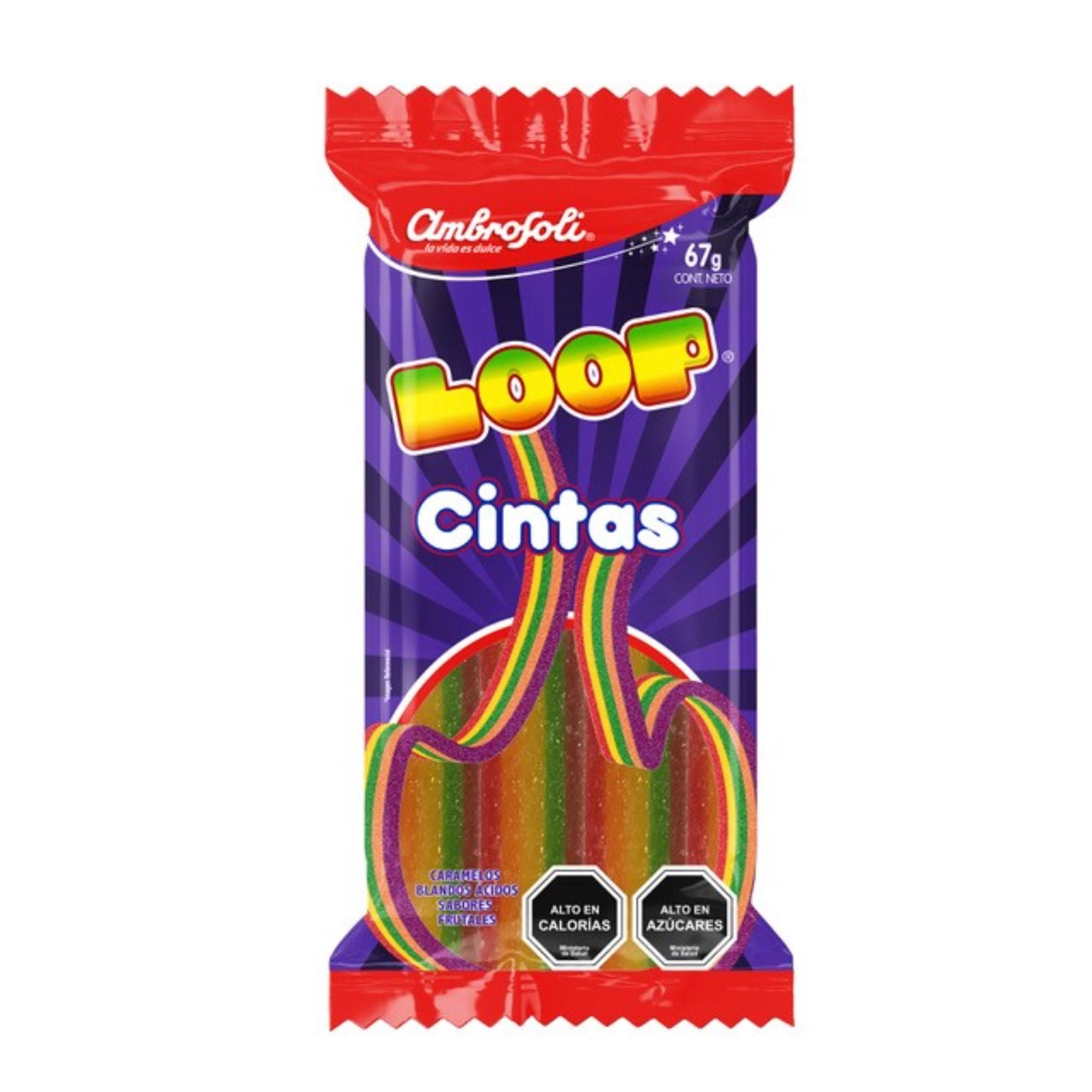 Caramelos Blandos Loop Cintas 67 g Ambrosoli