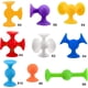 thumbnail image 3 of Juego de construcción con ventosas de 48 piezas, bloques de construcción de silicona, juguetes de bricolaje, juguetes de baño divertidos con ventosas de dardos, juguetes sensoriales para niños y niñas, 3 of 7