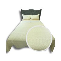 Iiimussa - Cubrecama Quilt De Lujo Verano Delgado 2 Plazas Crema